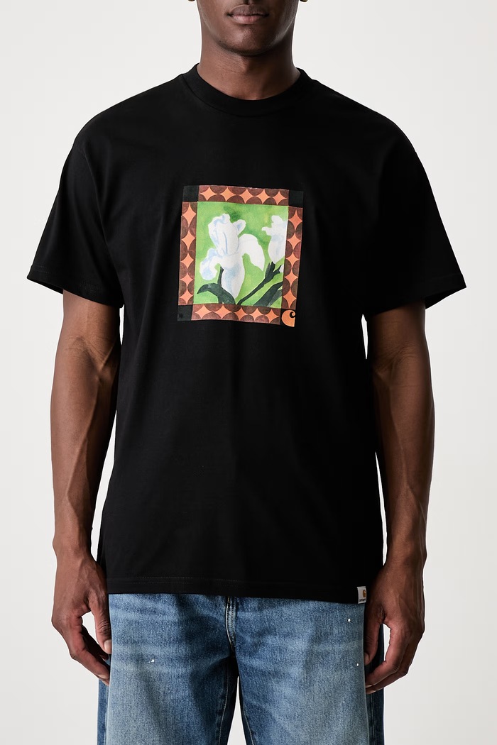 Carhartt WIP S/S Julia Klenovsky T-shirt bawełniany męski czarny I036903
