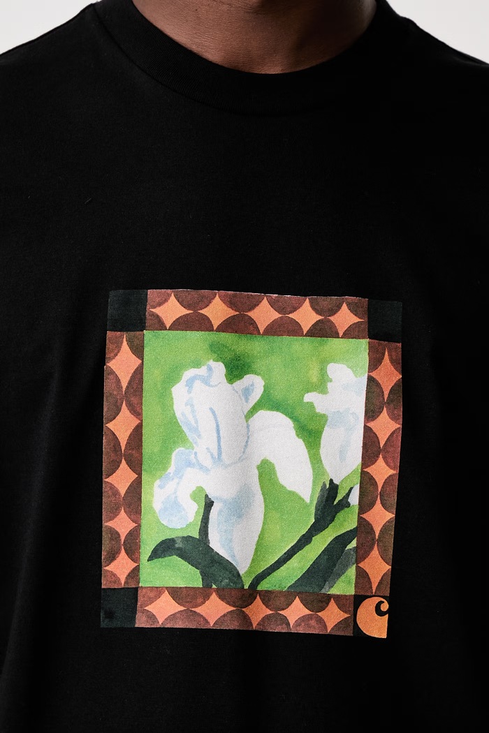 Carhartt WIP S/S Julia Klenovsky T-shirt bawełniany męski I036903 czarny