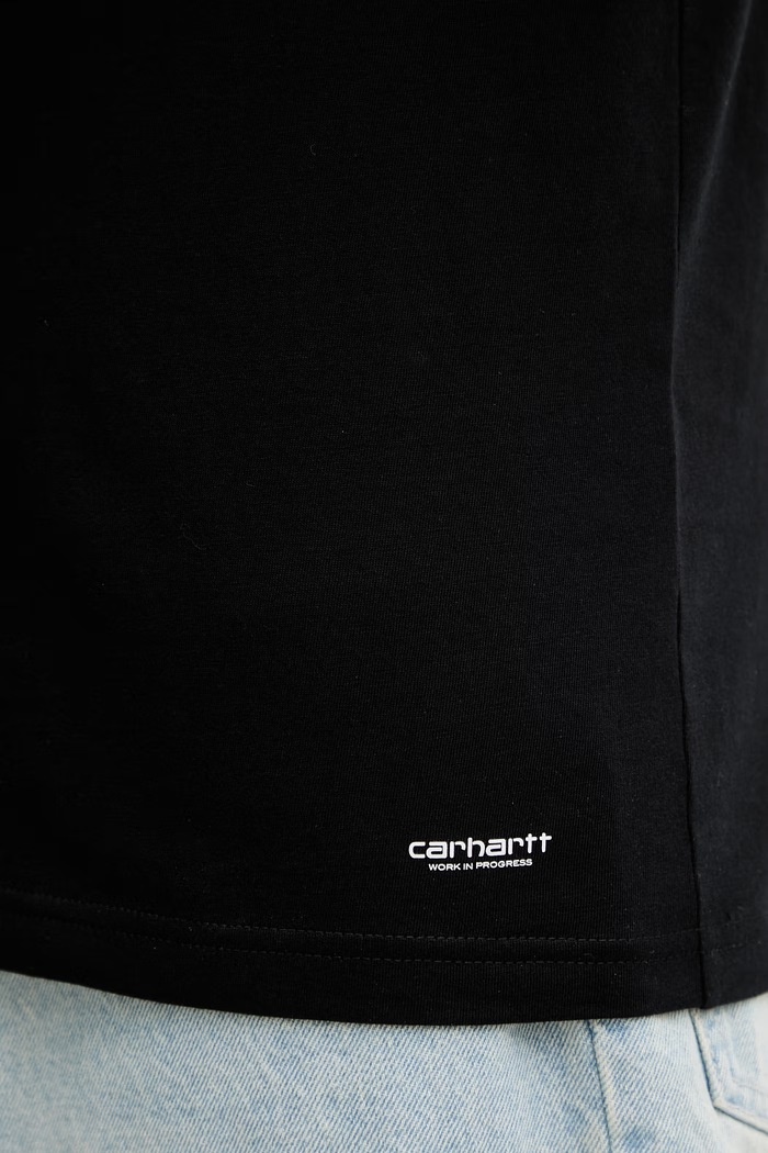 Carhartt WIP Standard Crew Neck тениска от памук дамска 2 броя черен I037601