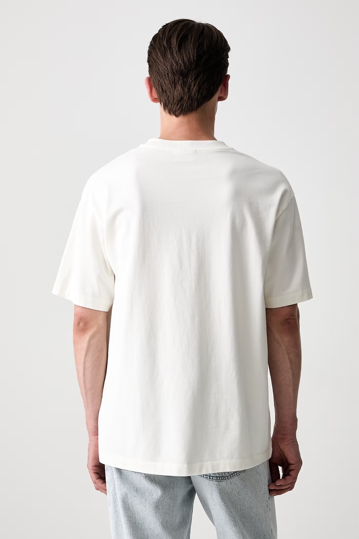 Odzież Drôle de Monsieur T-shirt męski bawełniany Porcelaine L.TS329.CO248 beżowy