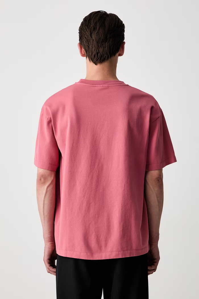 Odzież Drôle de Monsieur T-shirt męski bawełniany 1990 L.TS328.CO248 różowy