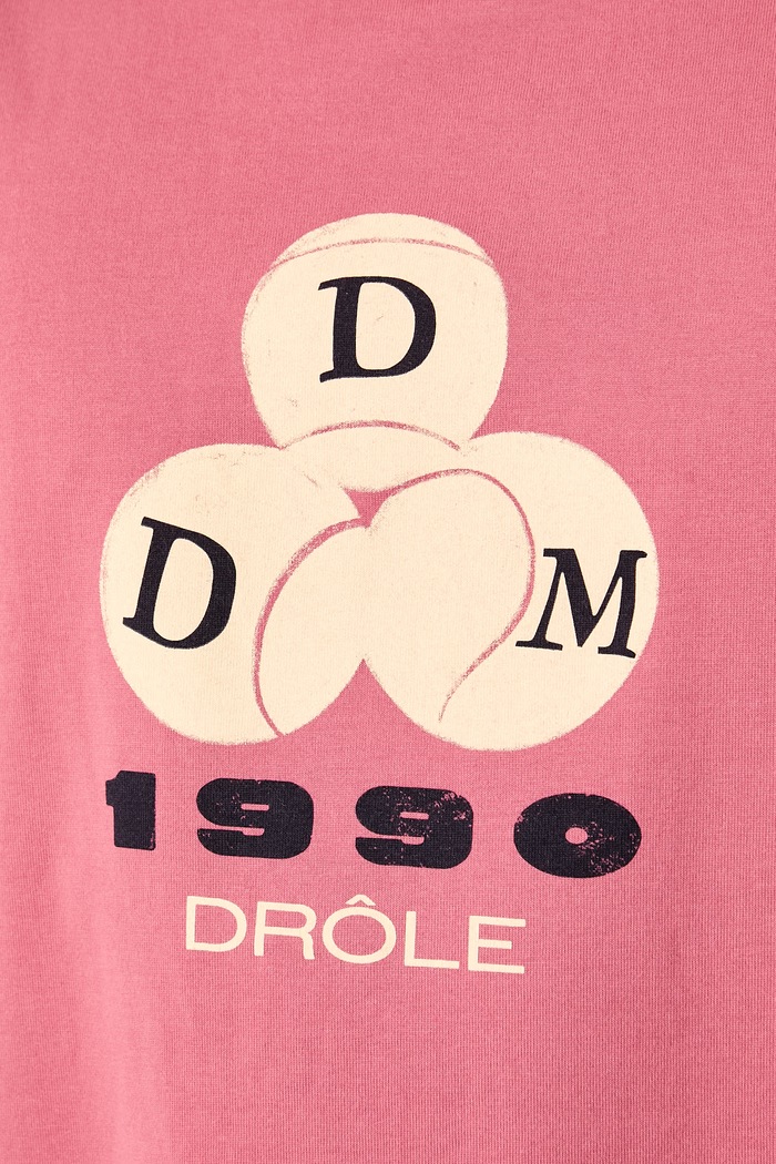 Drôle de Monsieur T-shirt męski bawełniany 1990 L.TS328.CO248 różowy