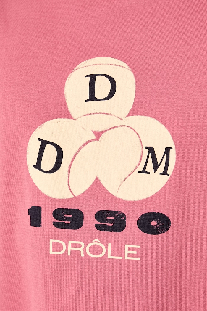 Drôle de Monsieur T-shirt męski bawełniany 1990 L.TS328.CO248 różowy