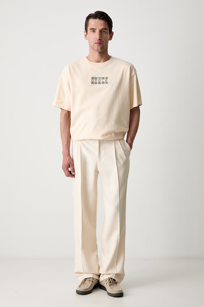 Drôle de Monsieur Ornements T-shirt bawełniany męski L.TS326.CO248