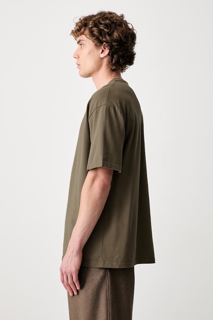 Drôle de Monsieur Ornements tricou din bumbac pentru bărbați L.TS326.CO248 verde AW26