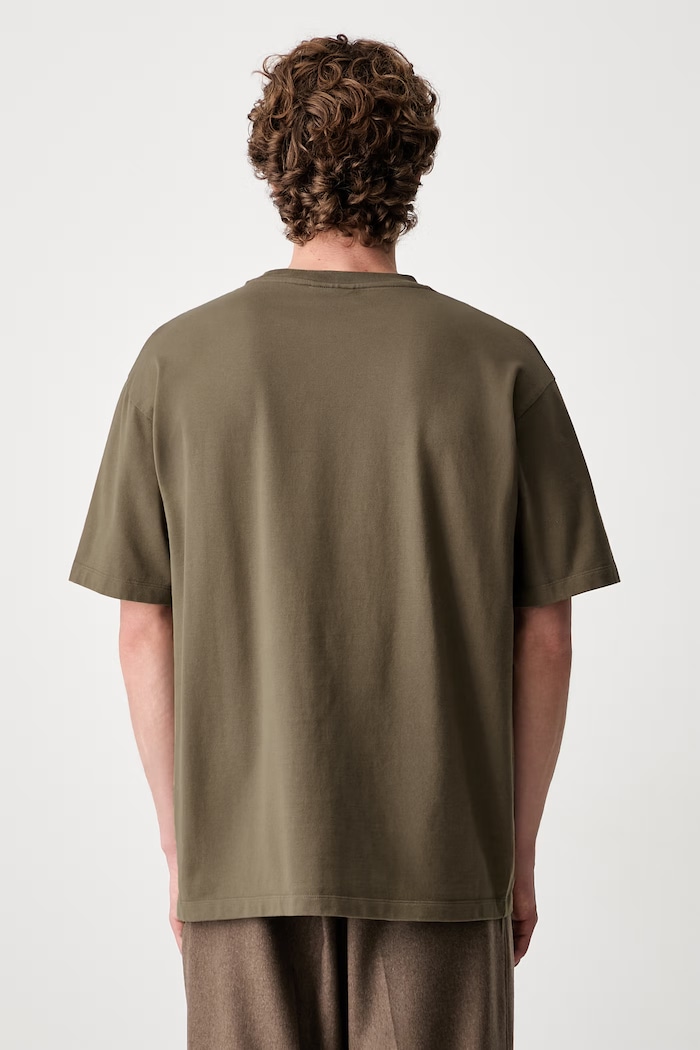 Îmbrăcăminte Drôle de Monsieur Ornements tricou din bumbac pentru bărbați L.TS326.CO248 verde