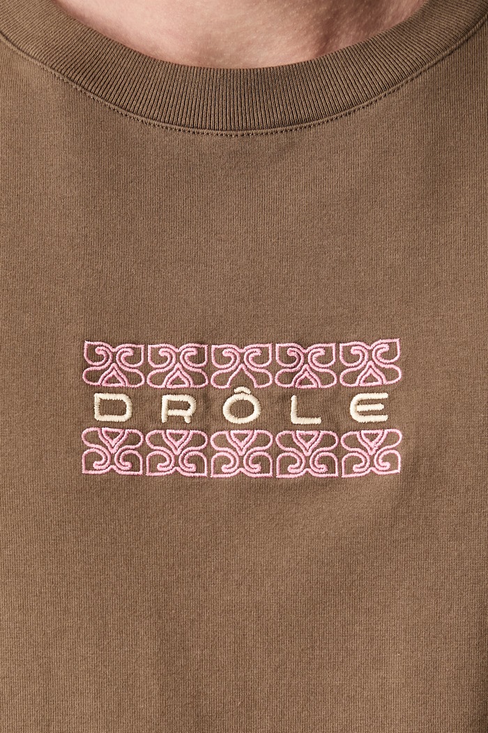 Drôle de Monsieur tricou pentru bărbați din bumbac Ornements L.TS326.CO248 verde