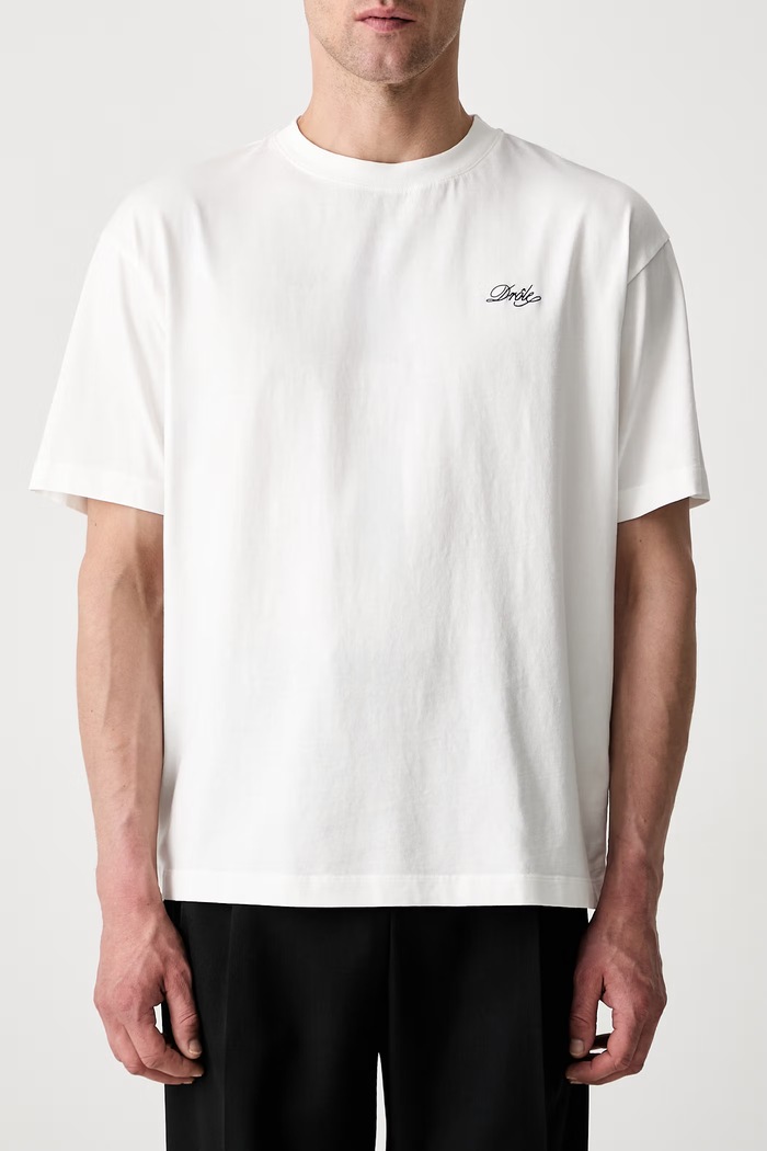 Drôle de Monsieur T-shirt męski bawełniany Belissima biały L.TS324.CO311