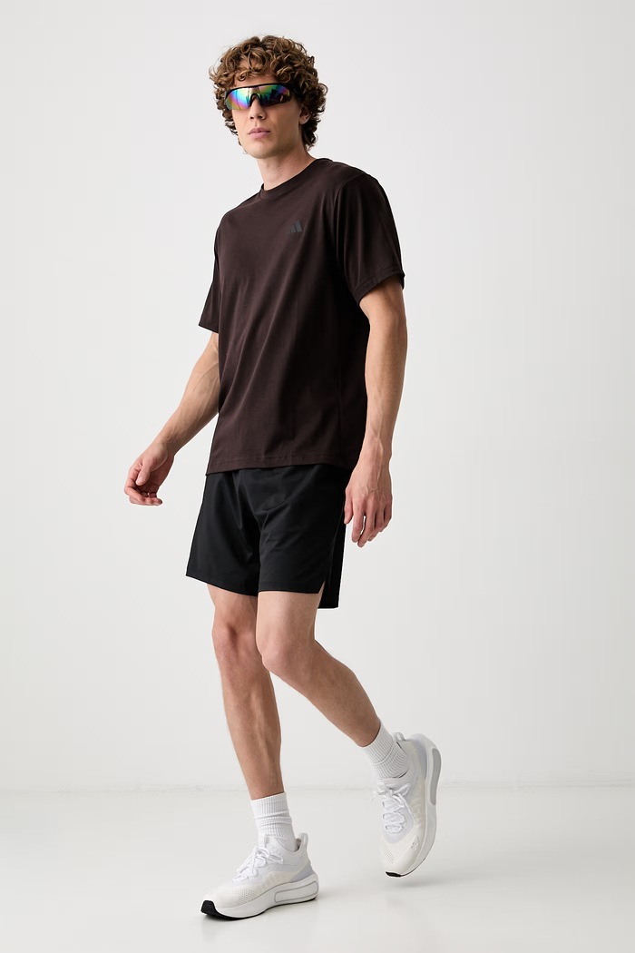 adidas Performance футболка для тренувань чоловіча з бавовною Essentials Feelready KD5498 коричневий AW26
