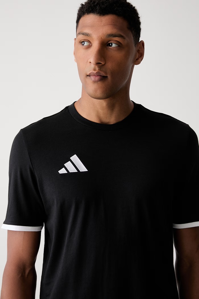 adidas Performance T-shirt sportowy męski bawełniany Entrada26 czarny JZ6675