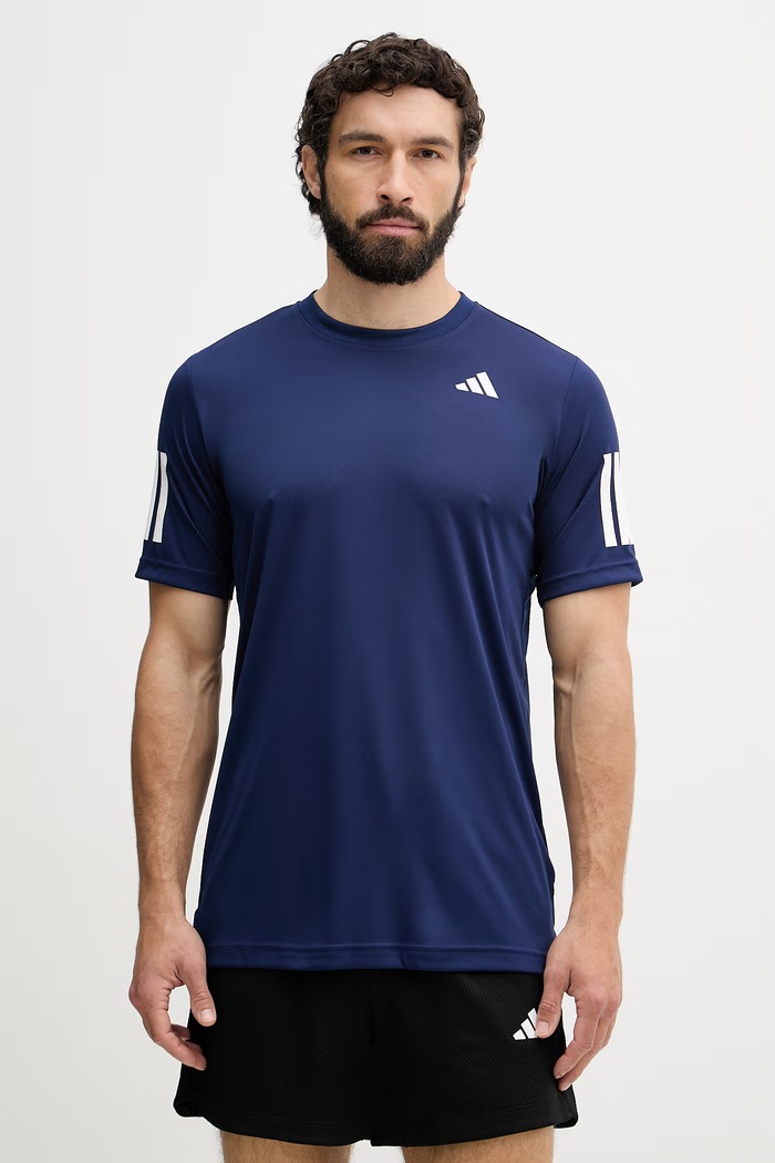 adidas Performance T-shirt sportowy męski TENNIS CLUB granatowy JN5730