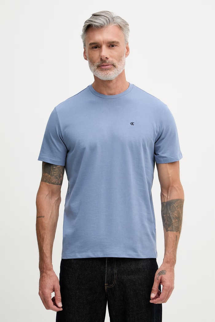 Calvin Klein Jeans tricou pentru bărbați din bumbac albastru LV14RD254G