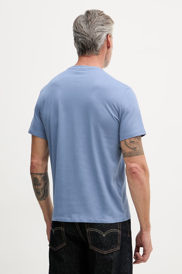 Îmbrăcăminte Calvin Klein Jeans tricou pentru bărbați din bumbac LV14RD254G albastru