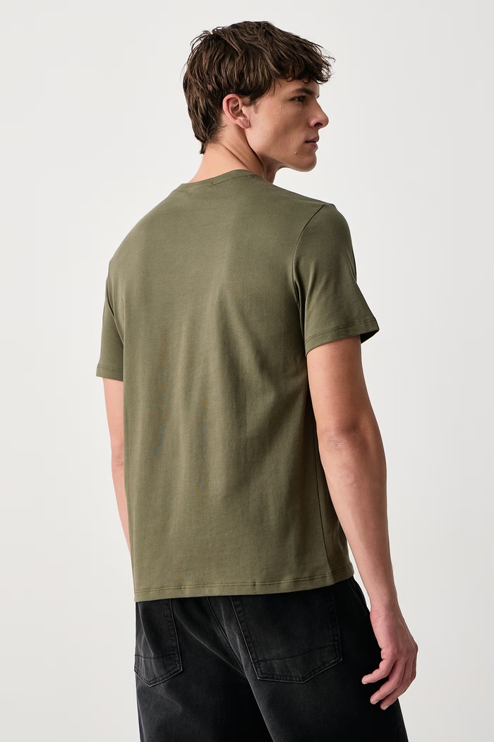 Odzież Calvin Klein Jeans T-shirt męski bawełniany LV14RD254G zielony