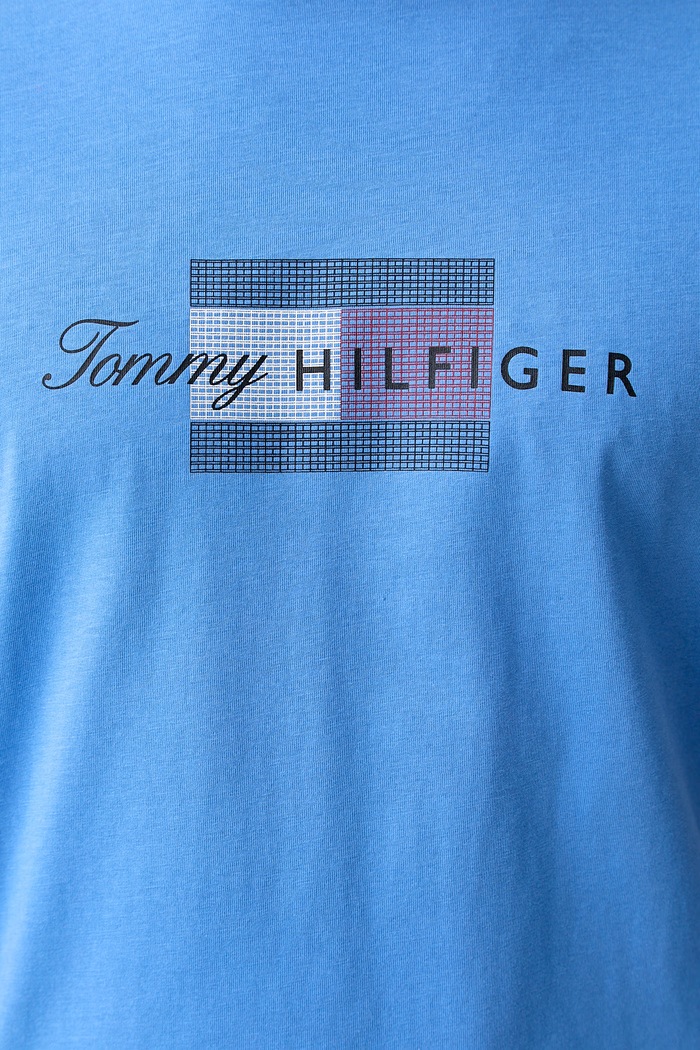 Tommy Hilfiger t-shirt ανδρικό βαμβακερό MW0MW43226 μπλε