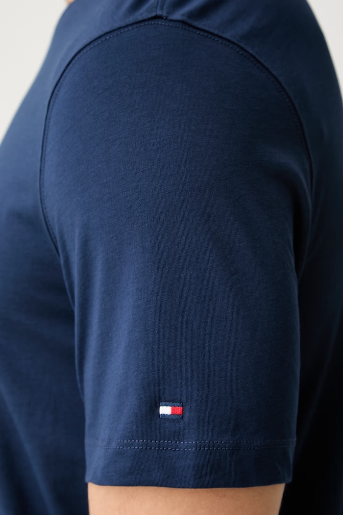 Tommy Hilfiger tričko pánske bavlnené MW0MW43197 tmavomodrá
