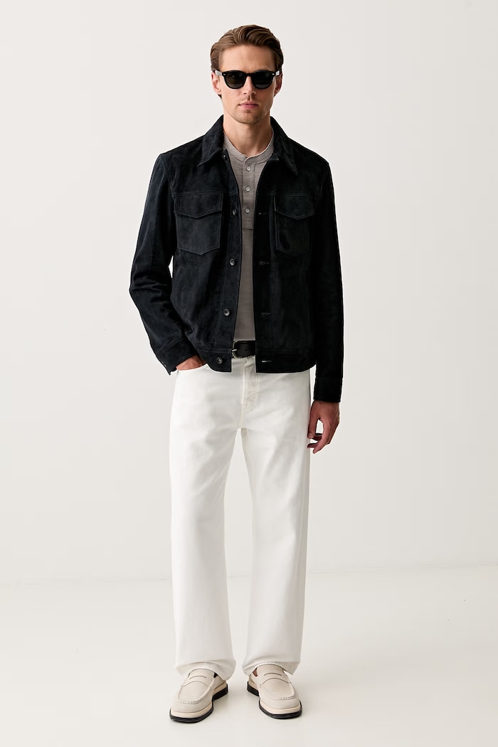 rag & bone πόλο ανδρικό βαμβακερό RF0126ST2FM μπεζ AW26