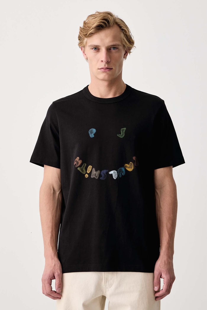 PS Paul Smith T-shirt męski bawełniany czarny M2R.220X.WP6085