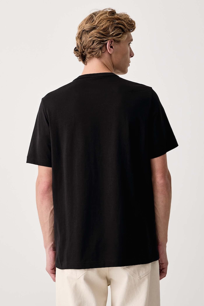 Odzież PS Paul Smith T-shirt męski bawełniany M2R.220X.WP6085 czarny