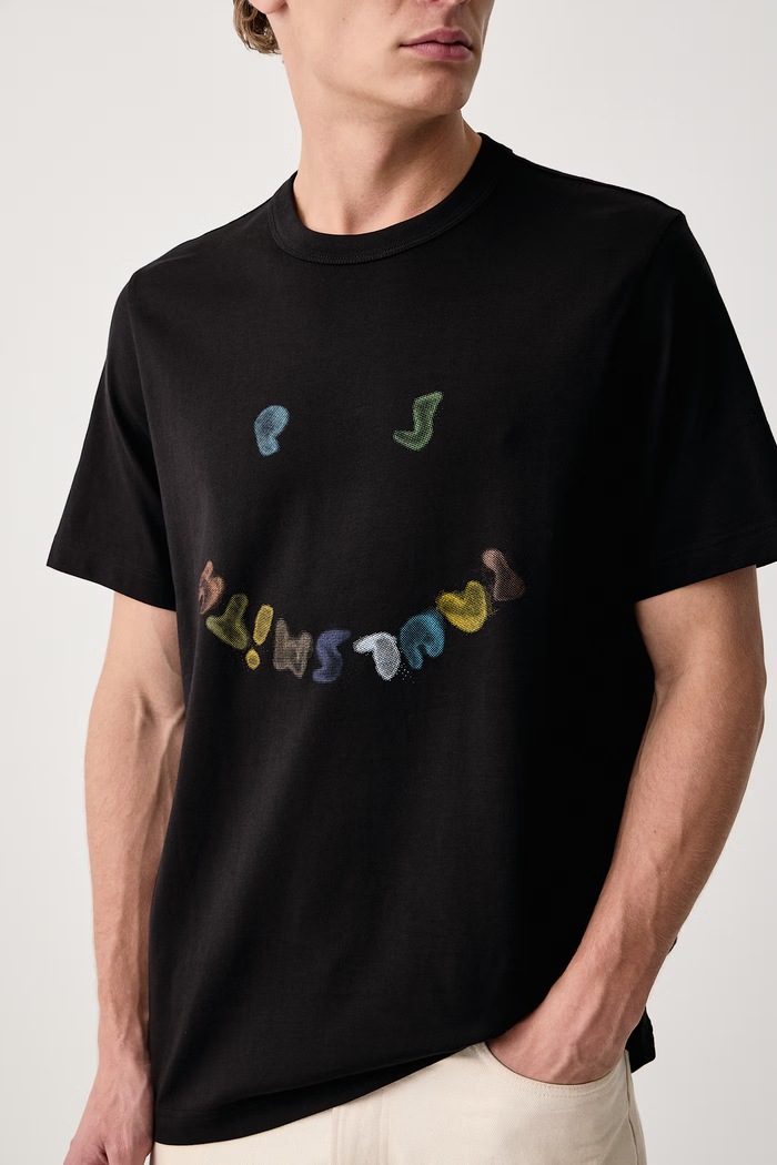 T-shirt męski bawełniany PS Paul Smith M2R.220X.WP6085 czarny