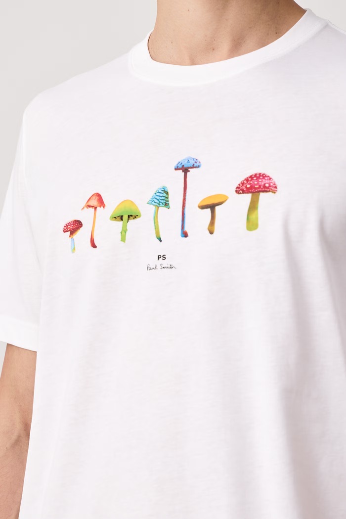 T-shirt męski bawełniany PS Paul Smith M2R.011R.WP6077 biały