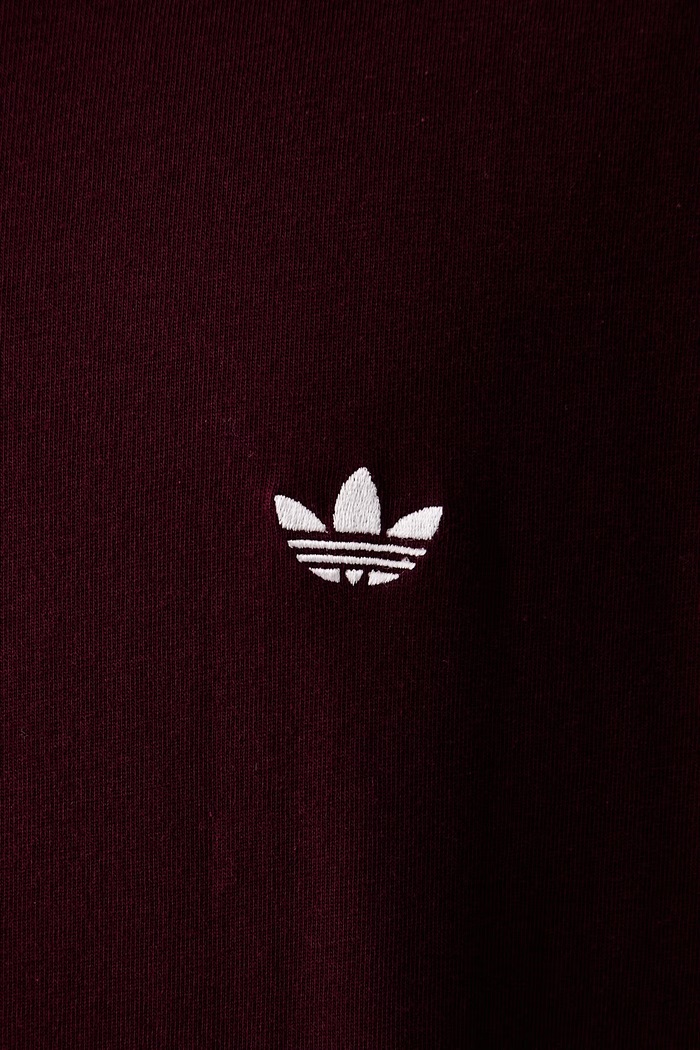 adidas Originals T-shirt męski bawełniany Trefoil Essentials KV3139 bordowy