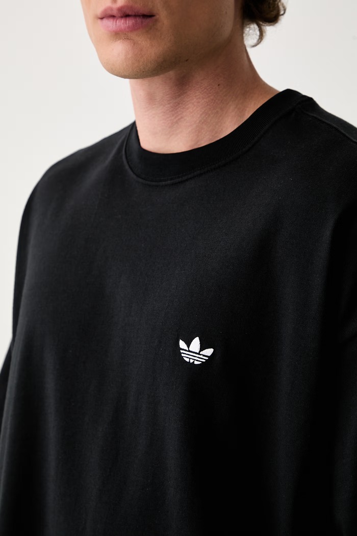 adidas Originals t-shirt ανδρικό βαμβακερό Trefoil Essentials KS8905 μαύρο