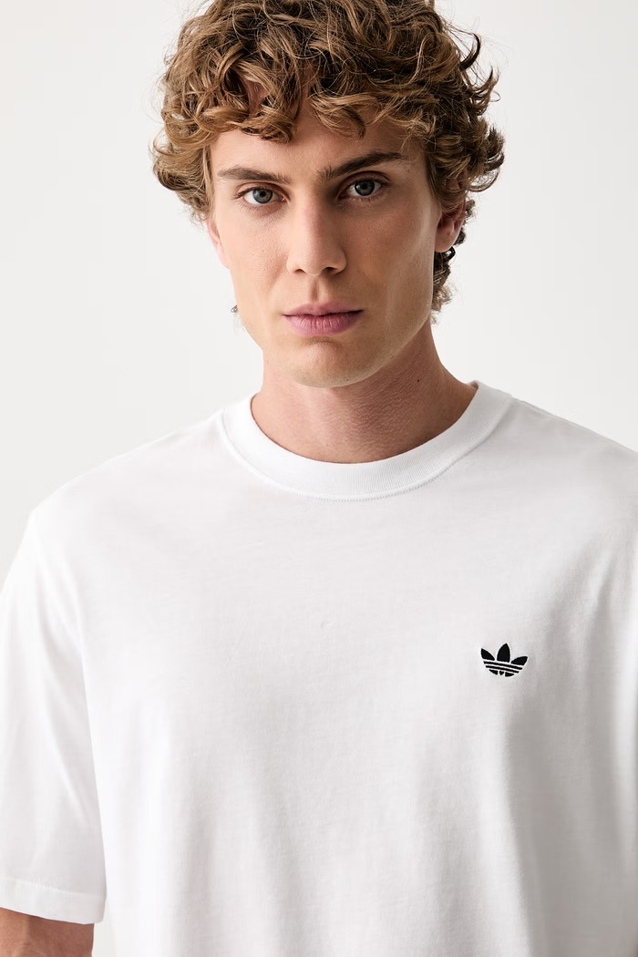adidas Originals tričko pánske bavlnené Trefoil Essentials biela KS7390