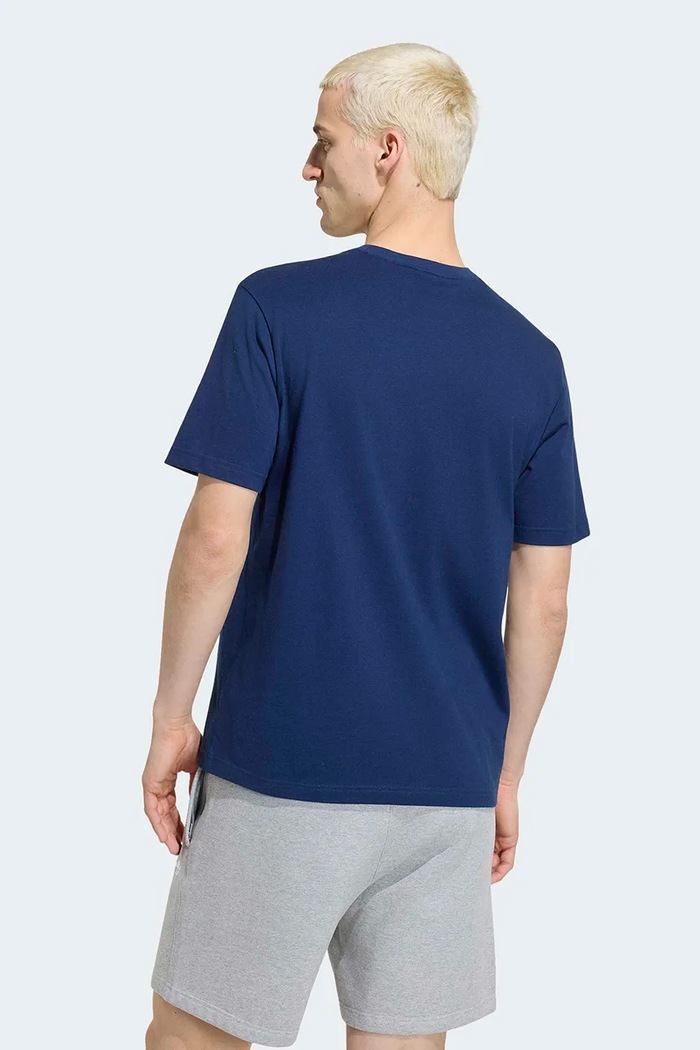 adidas Originals T-shirt męski bawełniany Trefoil Essentials KS7388 granatowy AW26