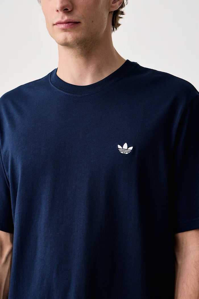 T-shirt męski bawełniany Trefoil Essentials adidas Originals KS7388 granatowy