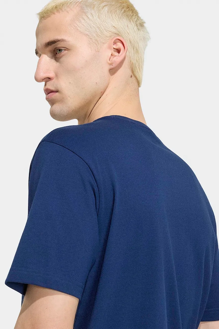 T-shirt męski bawełniany Trefoil Essentials adidas Originals granatowy KS7388