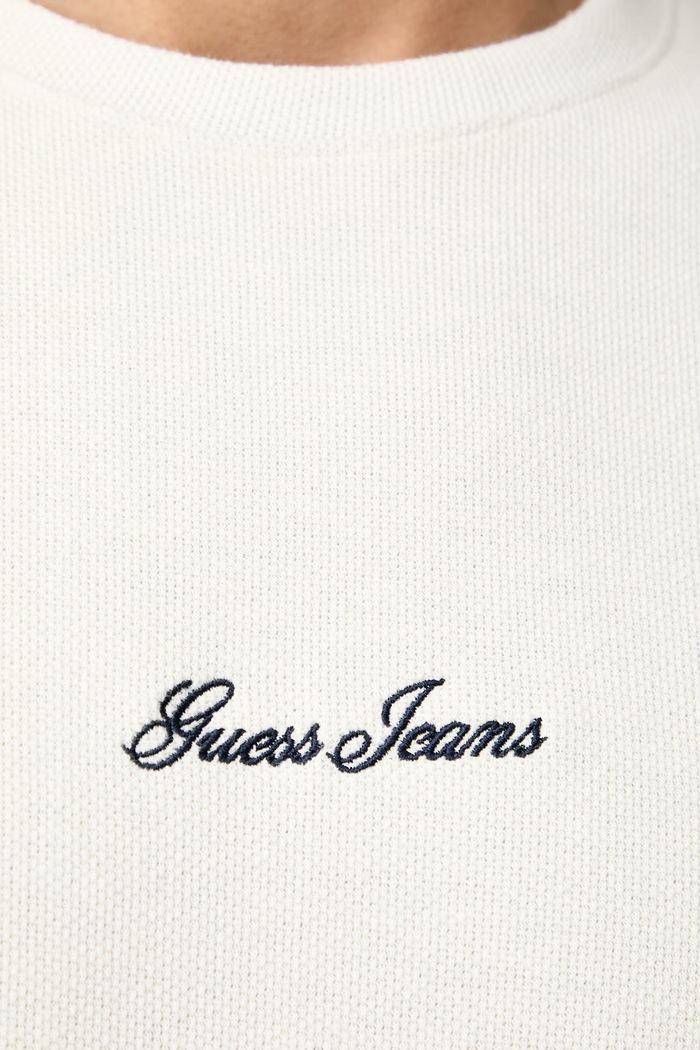 Guess Jeans T-shirt męski z bawełną M6YP09.K4177 beżowy