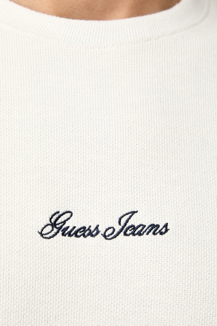 Guess Jeans T-shirt męski z bawełną M6YP09.K4177 beżowy