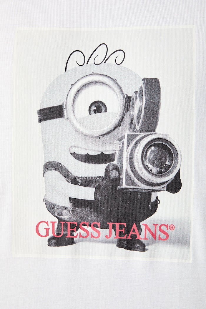 Guess Jeans tričko pánské bavlněné M6YI82.K6411 bílá