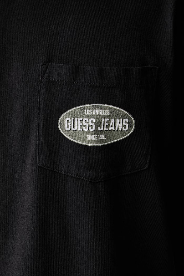 Guess Jeans T-shirt męski bawełniany M6YI16.K3947 czarny