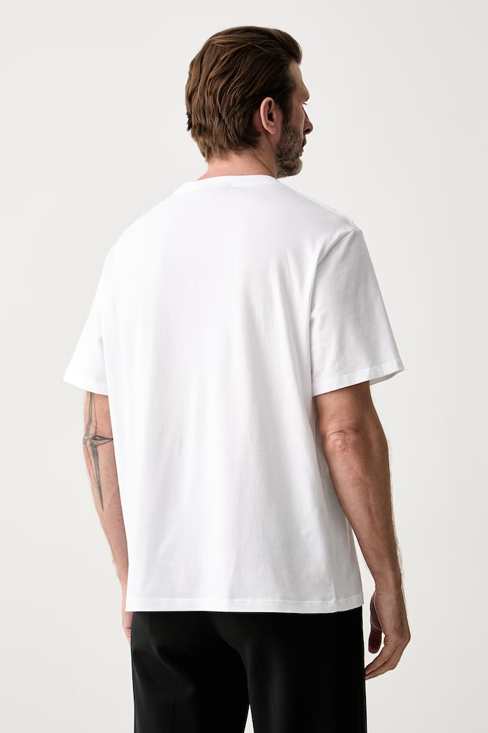 Odzież Michael Kors T-shirt męski bawełniany CT6531IFV4 biały