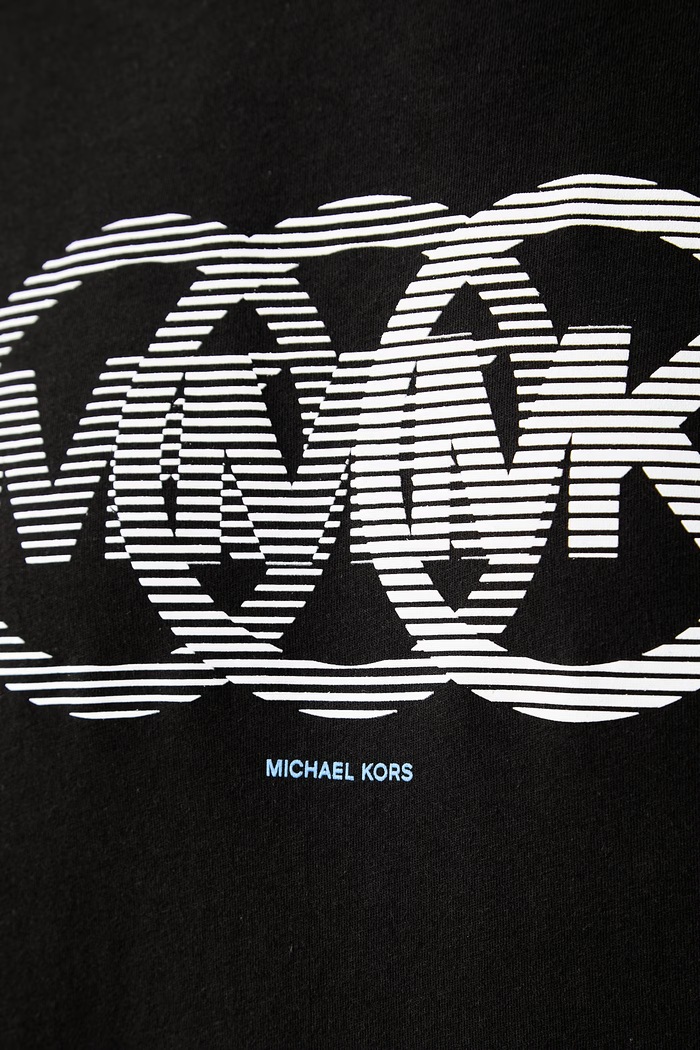 Michael Kors T-shirt męski bawełniany CT6531IFV4 czarny