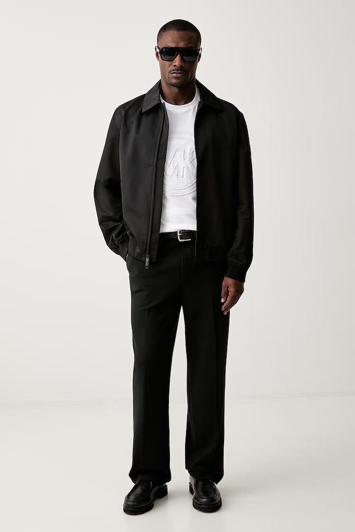 Michael Kors T-shirt męski bawełniany CT65325FV4 biały AW26