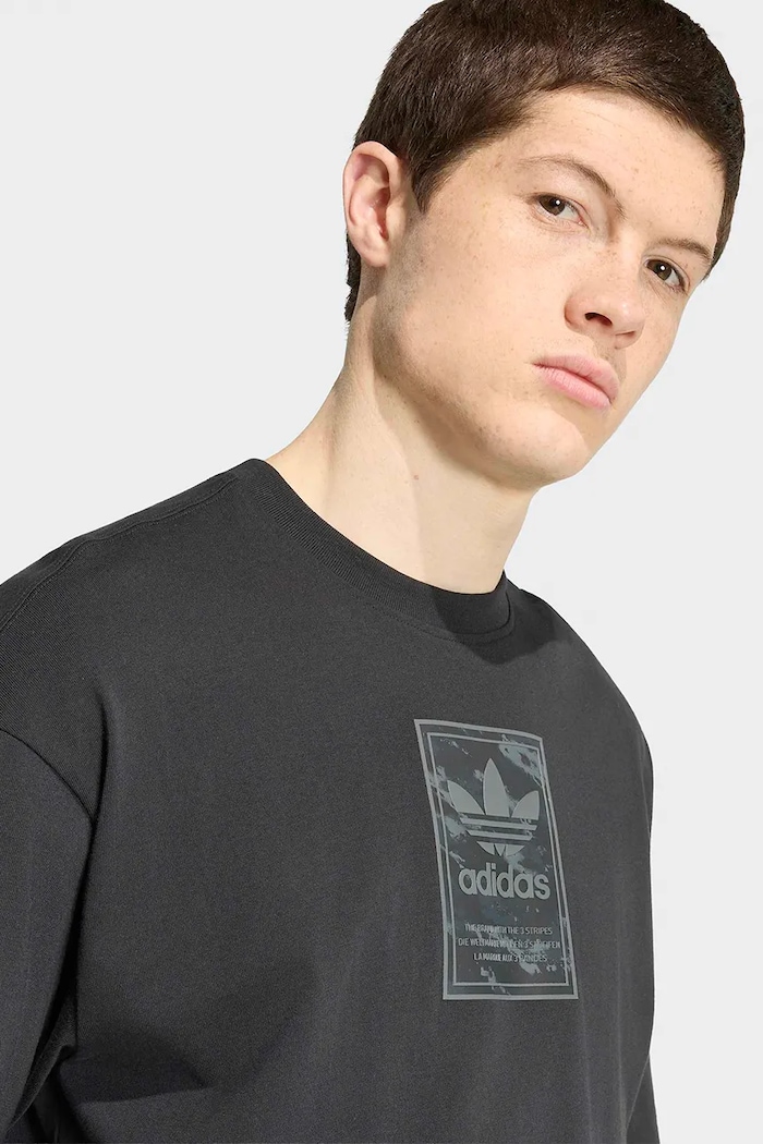 T-shirt męski bawełniany Camo adidas Originals IA5935 czarny