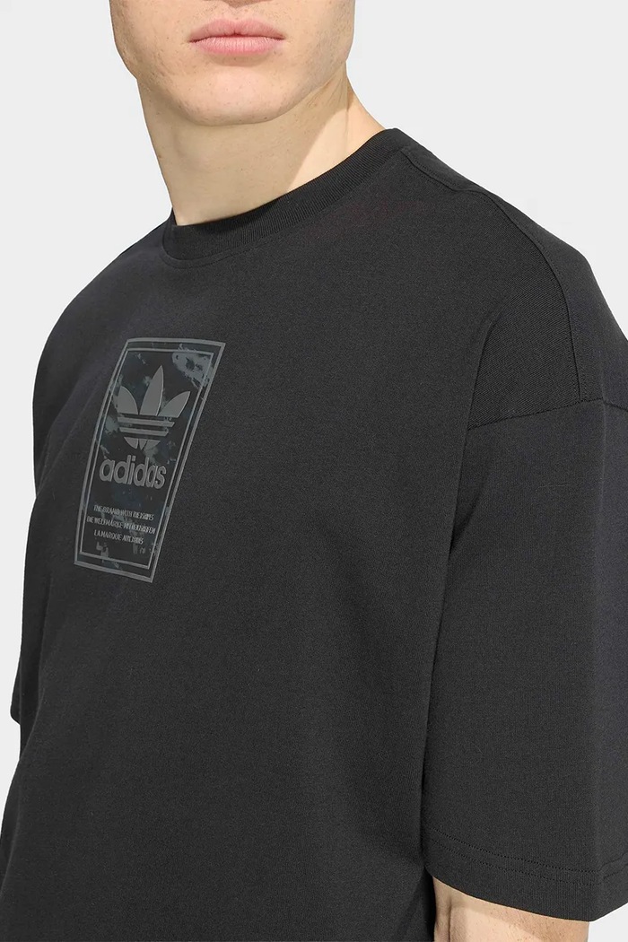 T-shirt męski bawełniany Camo adidas Originals czarny IA5935
