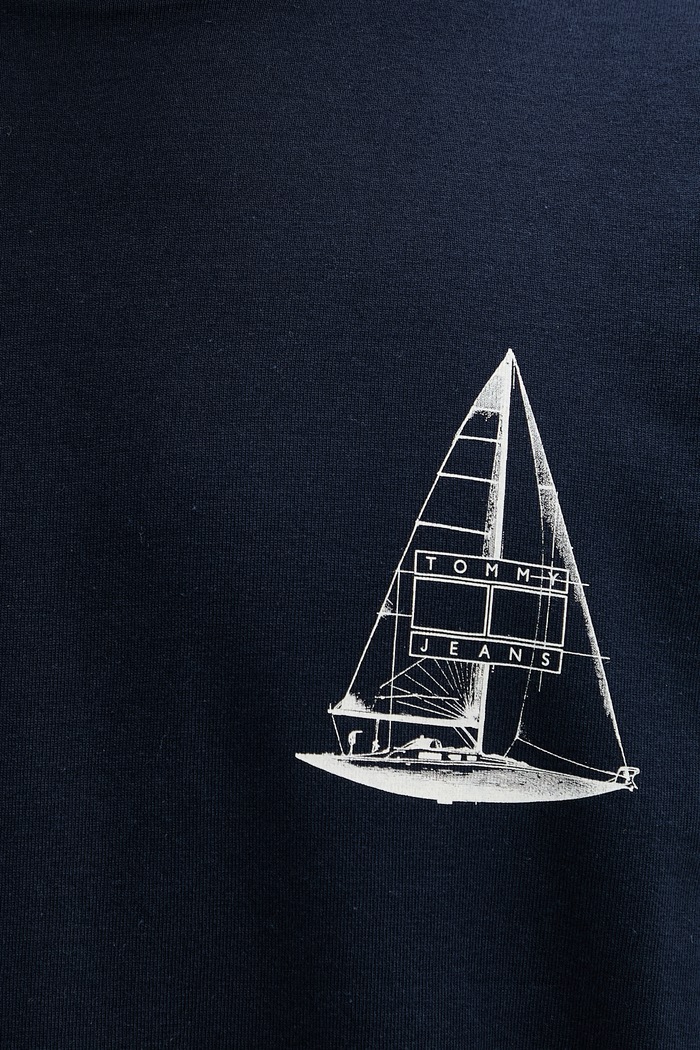 Tommy Jeans t-shirt férfi pamut DM0DM23184 sötétkék