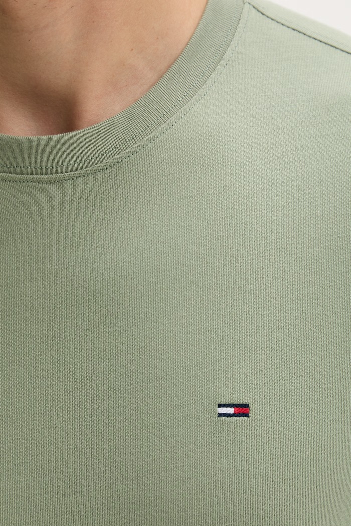 Tommy Jeans T-shirt oversize męski bawełniany DM0DM22504 zielony