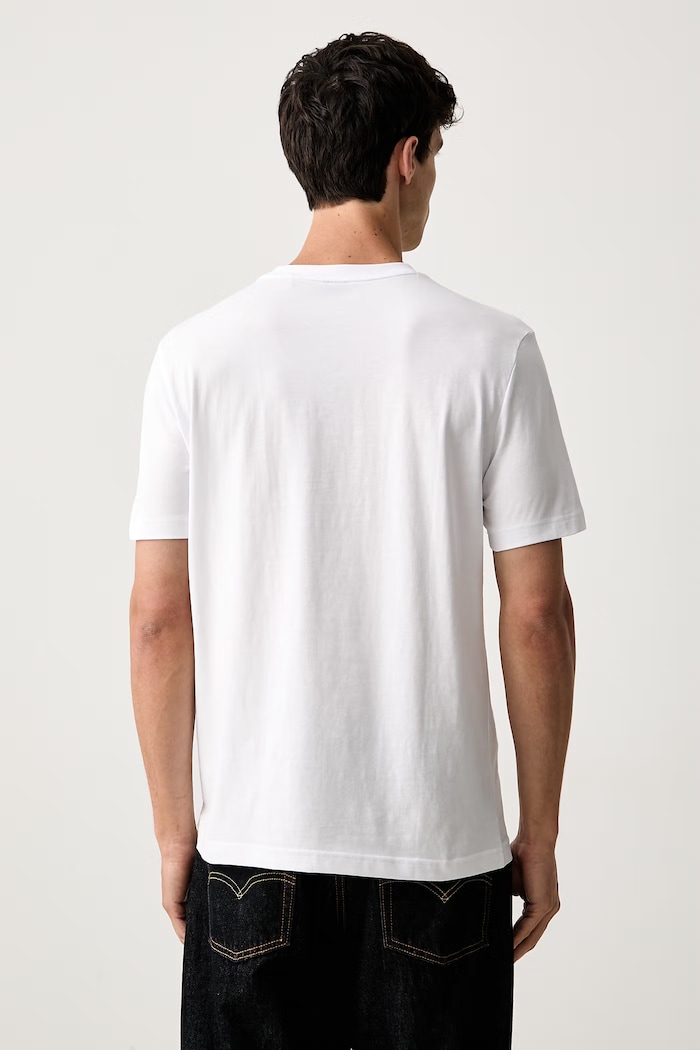 Odzież BOSS Orange T-shirt męski bawełniany Te_Motors 50566627 biały