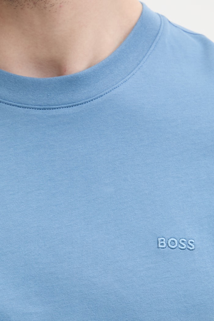 BOSS tričko pánske bavlnené Thompson 50565995 modrá