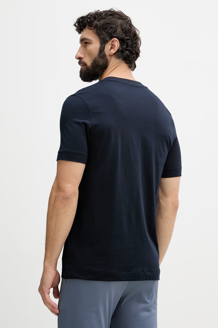 Îmbrăcăminte BOSS tricou bărbătesc din bumbac Thompson 50565995 bleumarin