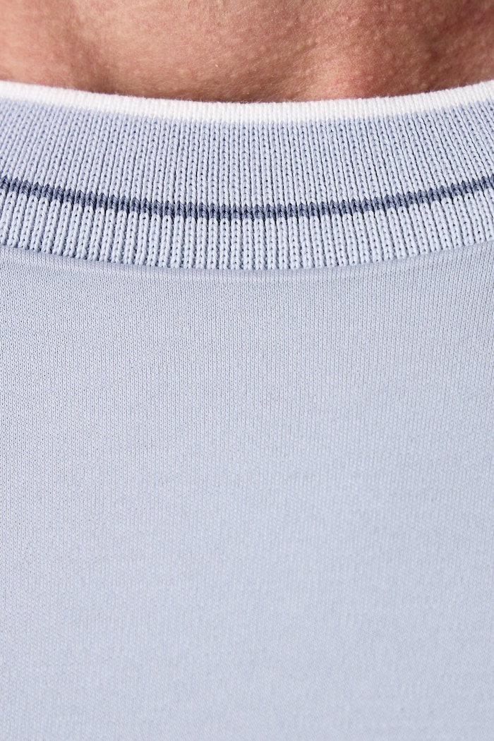 T-shirt męski bawełniany H-Tessler BOSS niebieski 50565570