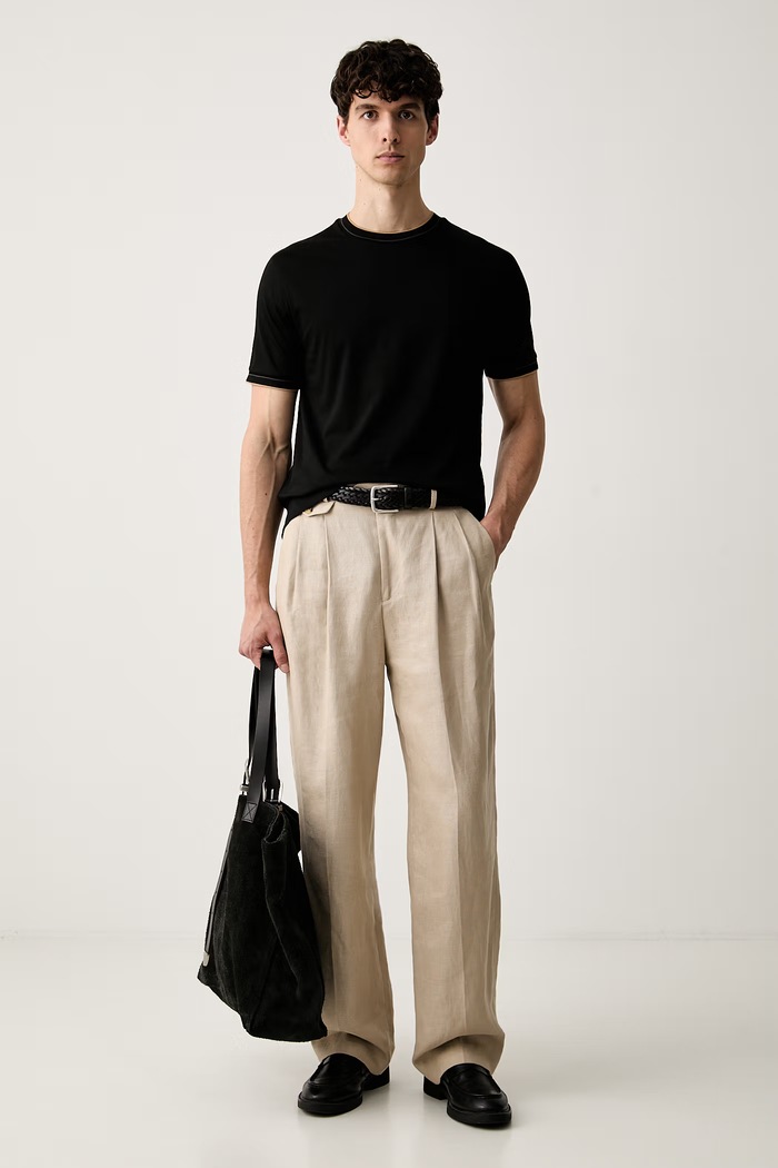 BOSS тениска мъжка от памук H-Tessler 50565570 черен AW26