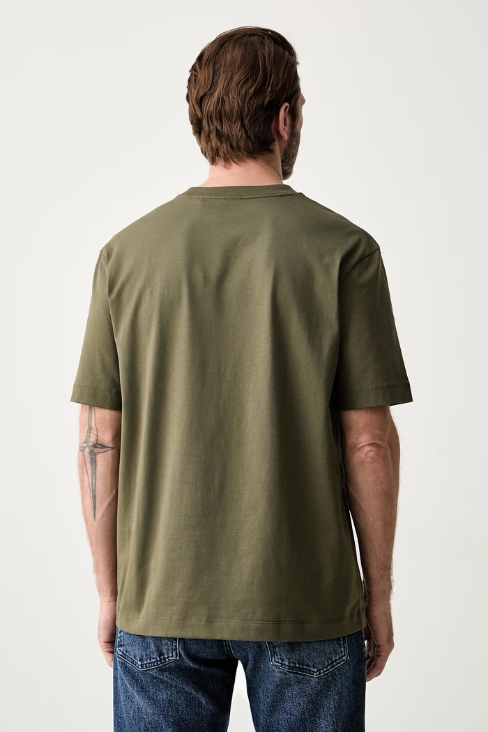 Odzież BOSS T-shirt męski bawełniany C-Tames 50565044 zielony