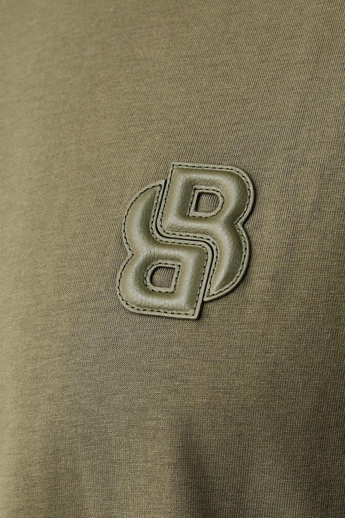 BOSS T-shirt męski bawełniany C-Tames 50565044 zielony