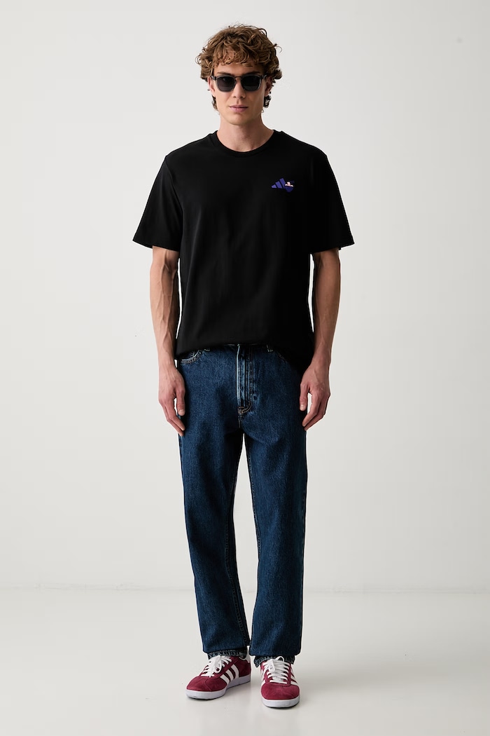 adidas T-shirt męski bawełniany Ramen KS5081. czarny AW26